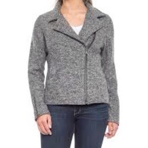 Tahari boiled wool moto jacket Clearance